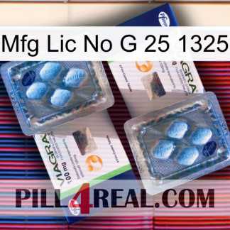 Mfg Lic No G 25 1325 viagra5